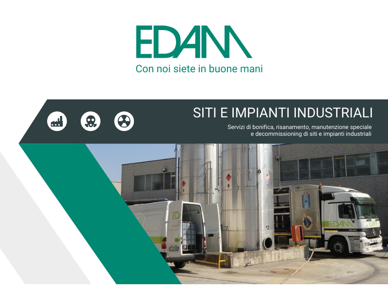 Copertina Brochure bonifiche e ripristini impianti industriali EDAM