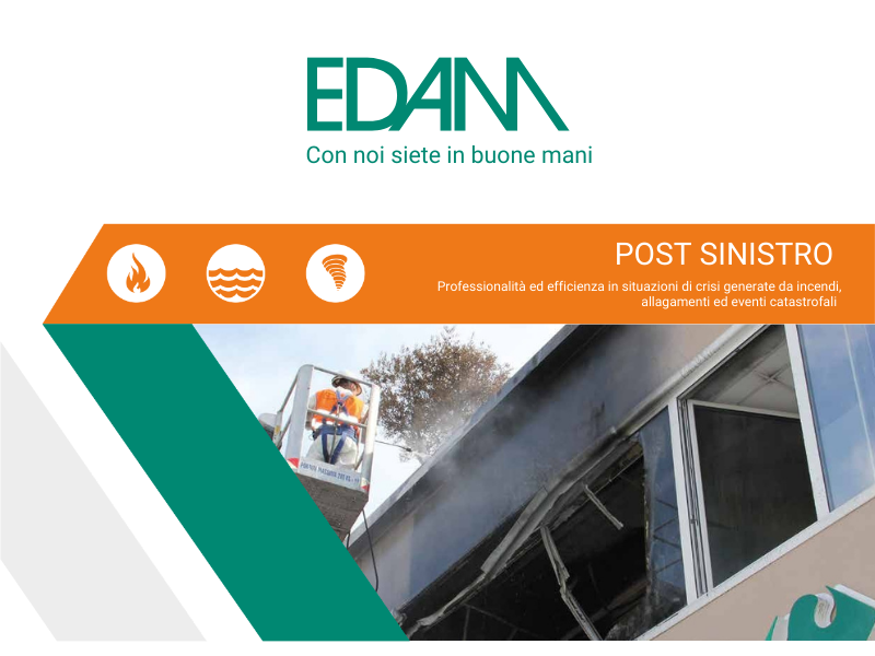 Copertina Brochure bonifiche e ripristini post sinistro EDAM
